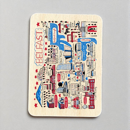 Julia Gash Wooden Magnet  Belfast