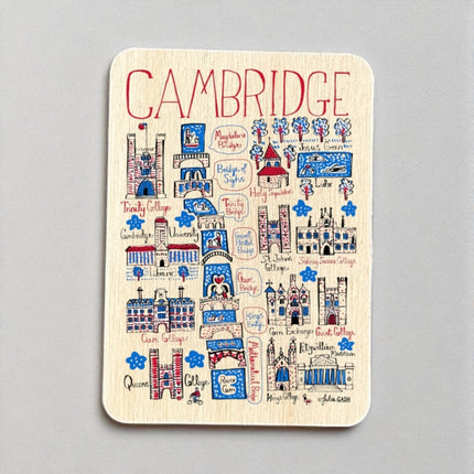 Julia Gash Wooden Magnet  Cambridge