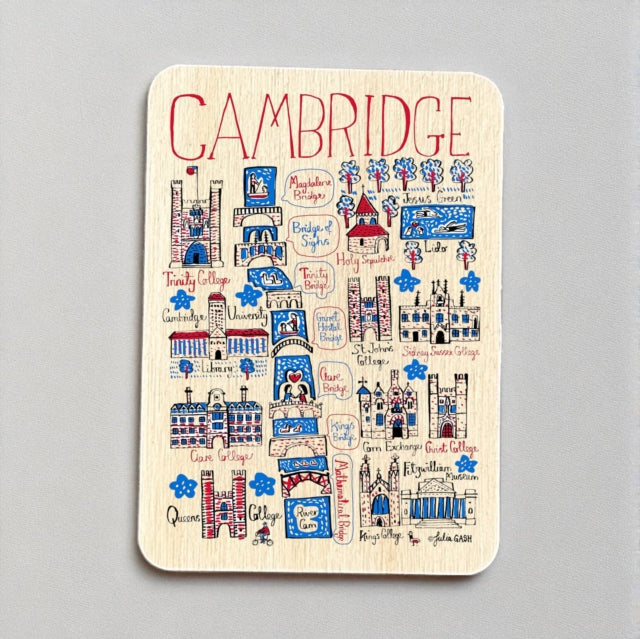 Julia Gash Wooden Magnet  Cambridge