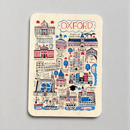 Julia Gash Wooden Magnet  Oxford