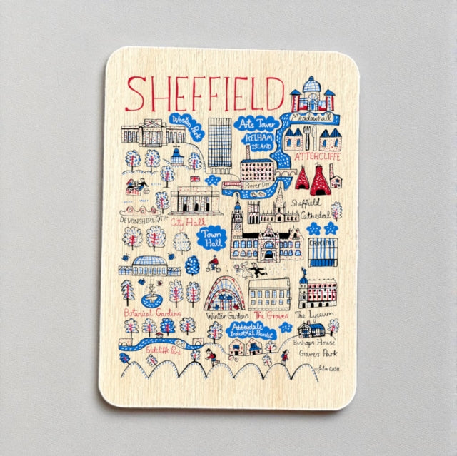 Julia Gash Wooden Magnet  Sheffield