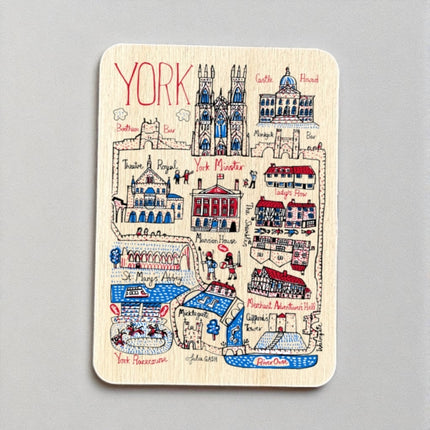 Julia Gash Wooden Magnet  York