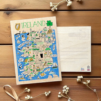 Julia Gash Wooden Postcard  Ireland