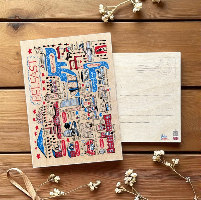 Julia Gash Wooden Postcard  Belfast