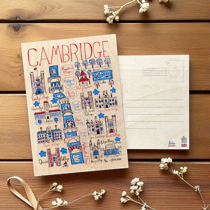 Julia Gash Wooden Postcard  Cambridge
