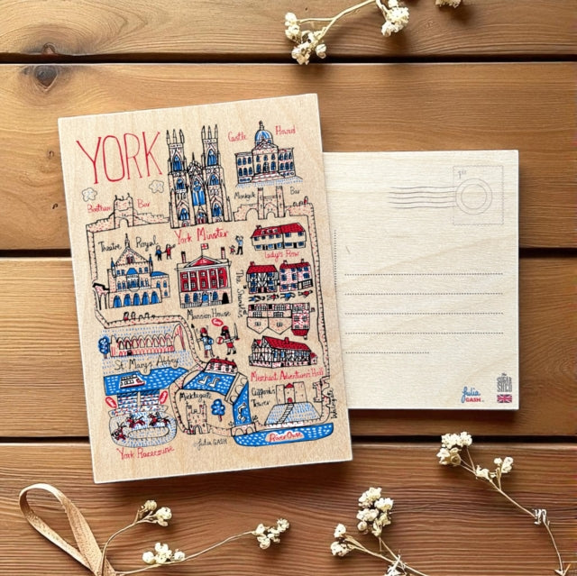 Julia Gash Wooden Postcard  York
