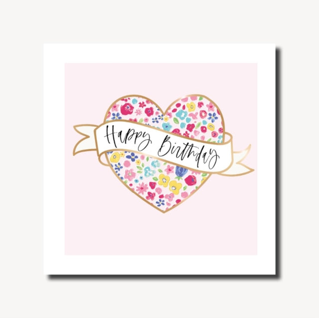 Pretty Lilly Birthday Floral Heart