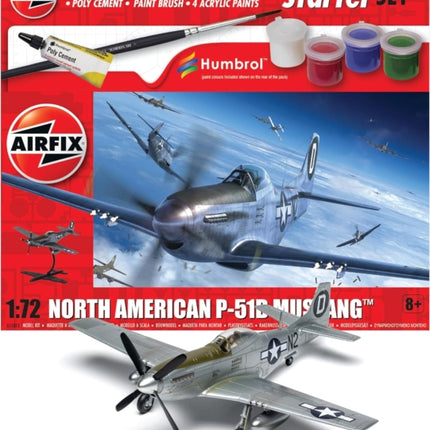 Airfix STARTER SET  NORTH AMERICAN P51D MUSTG