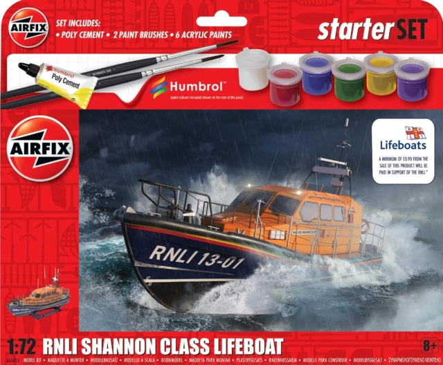 Airfix STARTER SET  RNLI SHANNON CLASS LIFEBOT