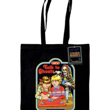 Steven Rhodes LetS Talk To Ghosts Black Tote Bag