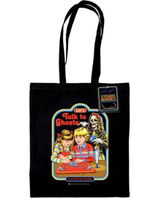Steven Rhodes LetS Talk To Ghosts Black Tote Bag