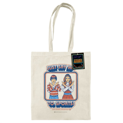 Steven Rhodes Just Say No To Sports Natural Tote Bag