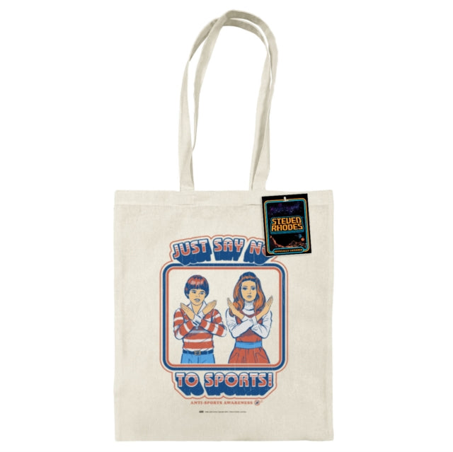 Steven Rhodes Just Say No To Sports Natural Tote Bag