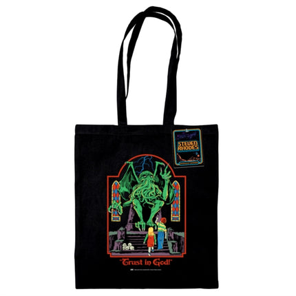Steven Rhodes Trust In God Black Tote Bag