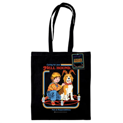 Steven Rhodes Hell Hound Black Tote Bag