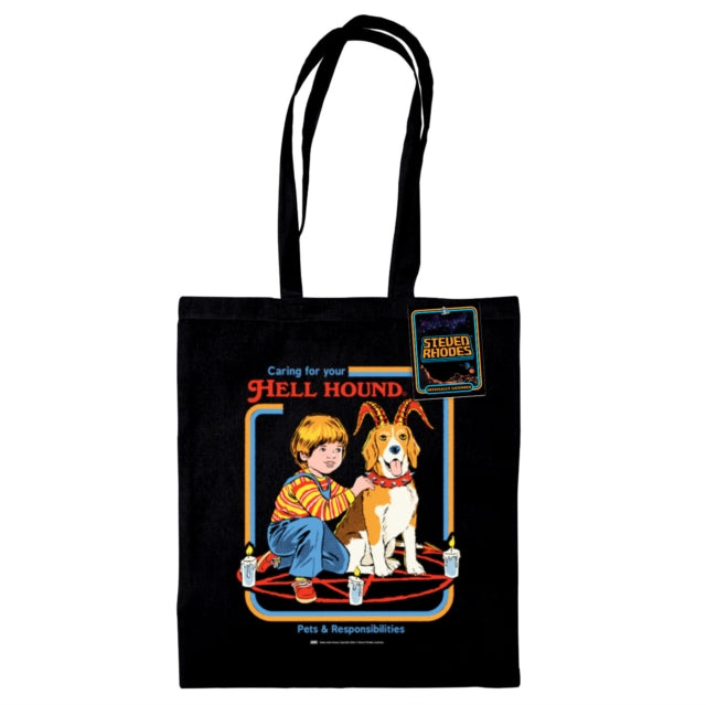 Steven Rhodes Hell Hound Black Tote Bag