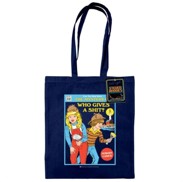 Steven Rhodes The Mystery French Navy Tote Bag