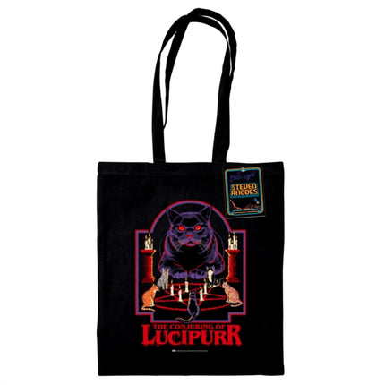 Steven Rhodes Lucipurr Black Tote Bag