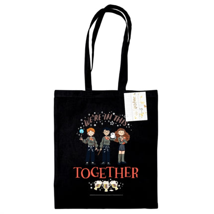 Harry Potter We Are In This Together Black Tote Bag