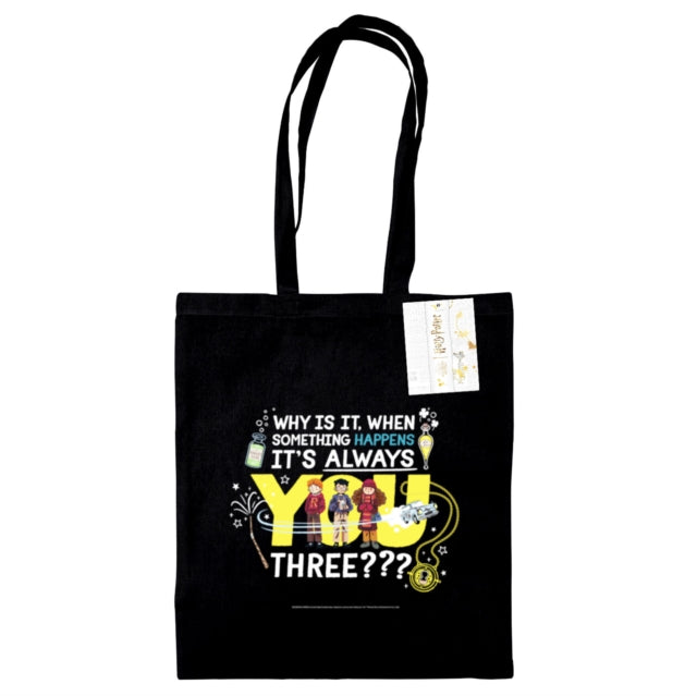 Harry Potter Always You Three Black Tote Bag