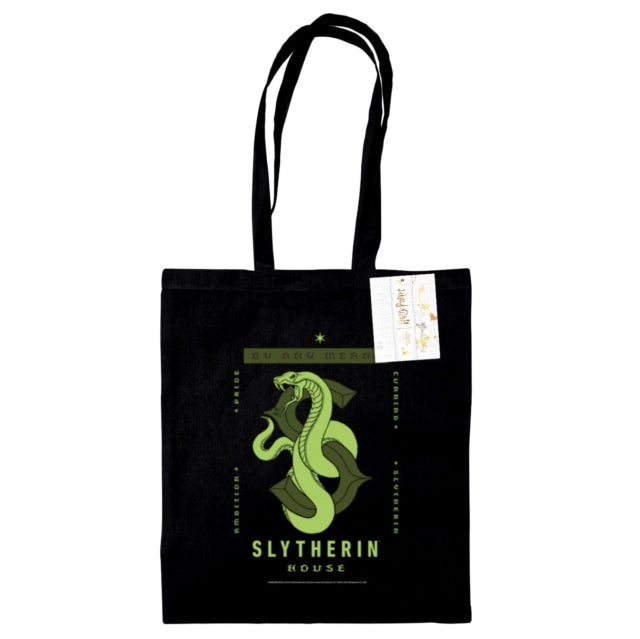 Harry Potter Slytherin Black Tote Bag