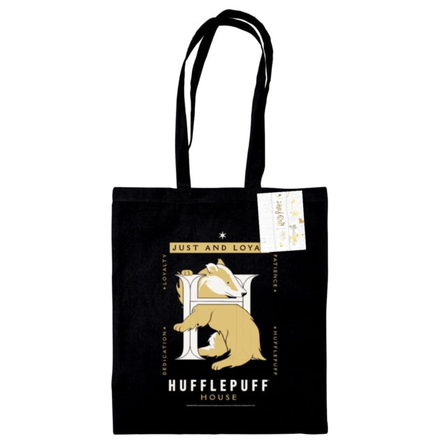 Harry Potter Hufflepuff Black Tote Bag