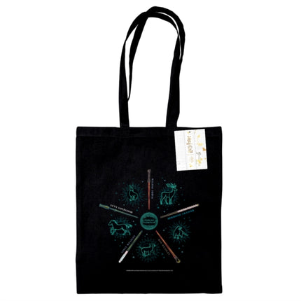 Harry Potter Wands Black Tote Bag