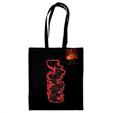 House Of Dragons Map Black Tote Bag