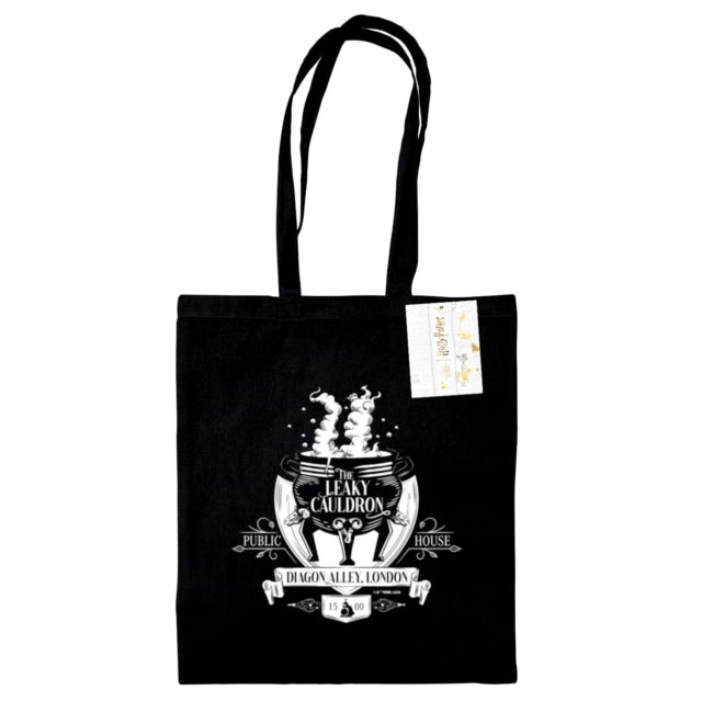 Harry Potter The Leaky Cauldron  Black Tote Bag