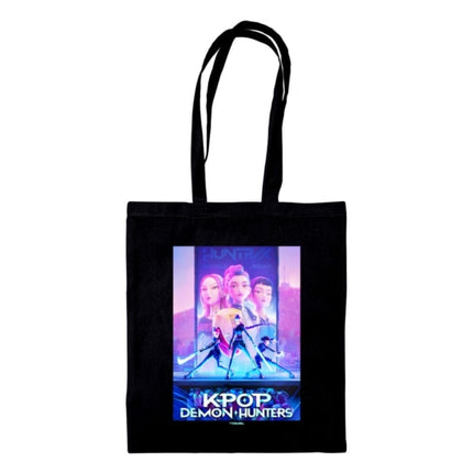 KPop Demon Hunters Key Art Black Tote Bag