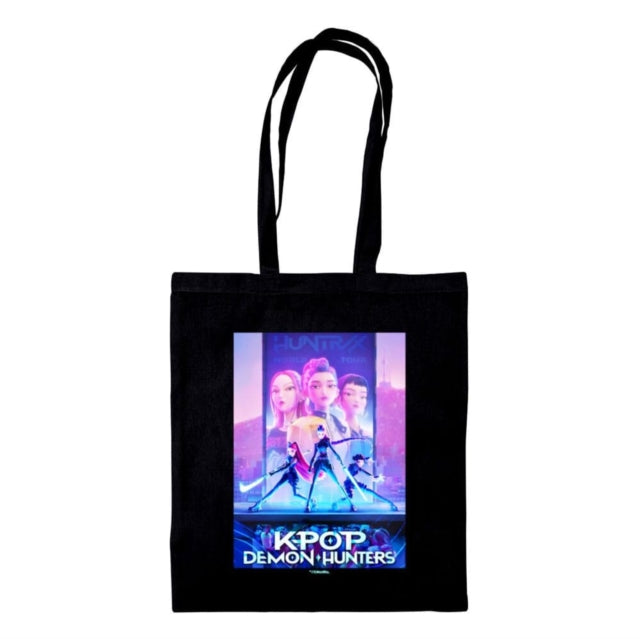 KPop Demon Hunters Key Art Black Tote Bag