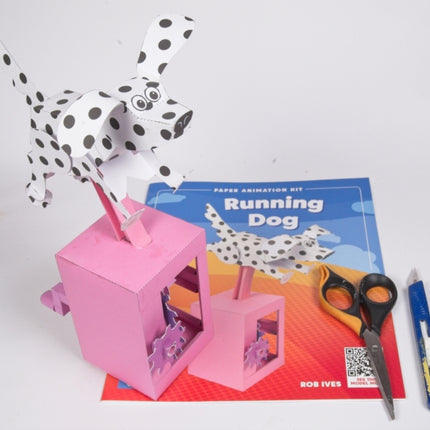 Running Dog Rob Ives Paper Animation Kit