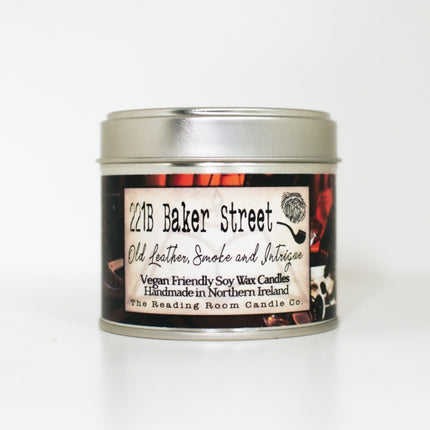 221b Baker Street Scented Soy Candle Old Leather