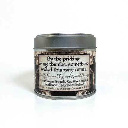 Something Wicked This Way Comes  Scented Soy Candle  Darkly Fragrant Fig and Spiced Orange