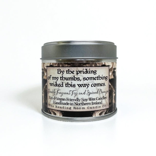 Something Wicked This Way Comes  Scented Soy Candle  Darkly Fragrant Fig and Spiced Orange