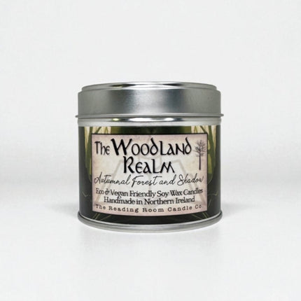 Woodland Realm  Scented Soy Candle  Autumnal Forest and Shadow