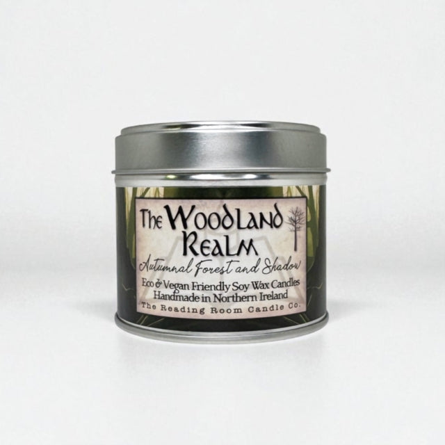 Woodland Realm  Scented Soy Candle  Autumnal Forest and Shadow