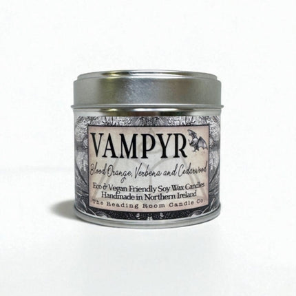 Vampyr Scented Soy Candle  Blood Orange Verbena and Cedarwood