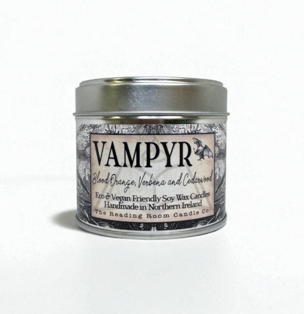 Vampyr Scented Soy Candle  Blood Orange Verbena and Cedarwood