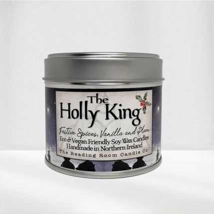 Holly King Scented Soy Candle Festive Spices Vanilla and Plum