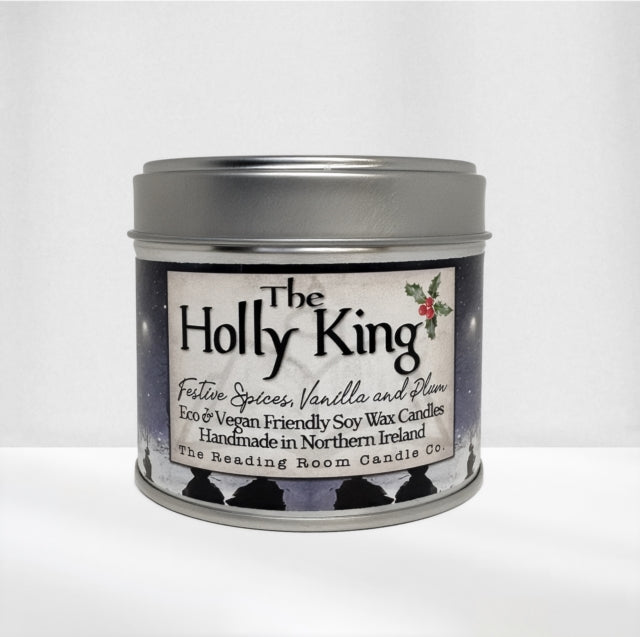 Holly King Scented Soy Candle Festive Spices Vanilla and Plum