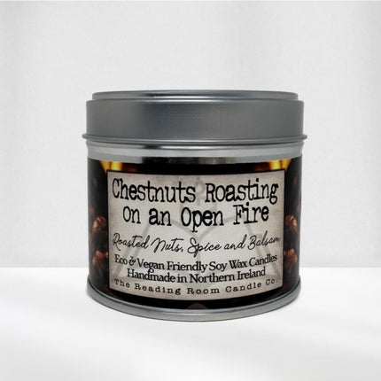 Chestnuts Roasting on an Open Fire Scented Soy Candle Roasted Nuts Spice and Balsam