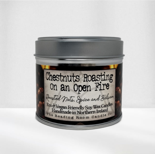 Chestnuts Roasting on an Open Fire Scented Soy Candle Roasted Nuts Spice and Balsam