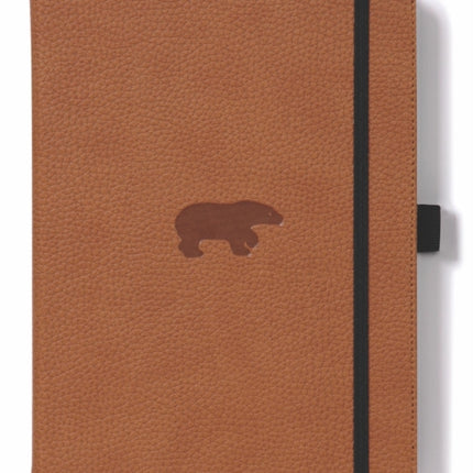 Dingbats A5 Wildlife Brown Bear Notebook  Plain