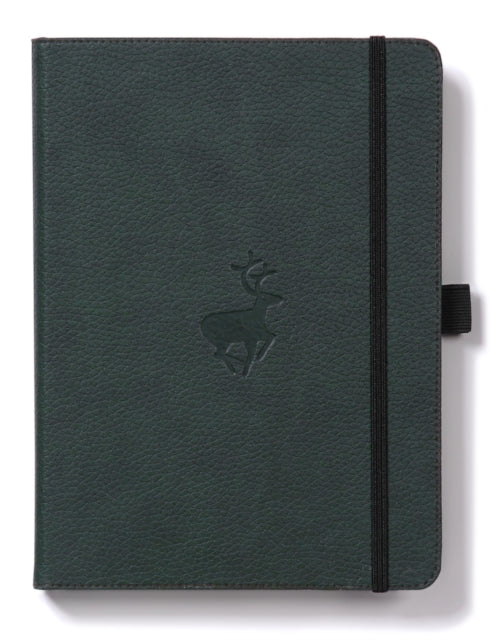 Dingbats A5 Wildlife Green Deer Notebook  Plain