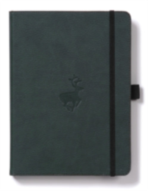 Dingbats A4 Wildlife Green Deer Notebook  Lined