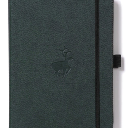 Dingbats A4 Wildlife Green Deer Notebook  Plain