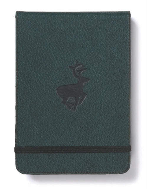 Dingbats A6 Wildlife Green Deer Reporter Notebook  Graphed