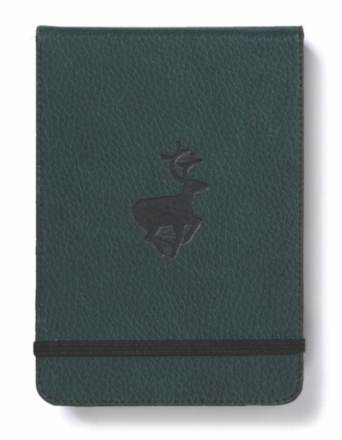 Dingbats A6 Wildlife Green Deer Reporter Notebook  Dotted