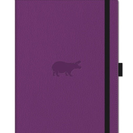 A5 Purple Hippo Nbook Plain